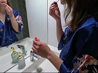 butt big SEXE MATINAL DANS LA SALLE DE BAIN POUR CETTE ETUDIANTE FRANCAISE AUX GROS SEINS boobs