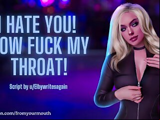 erotic asmr I Hate You! Now Fuck My Throat! ❘ Audio Roleplay roleplay